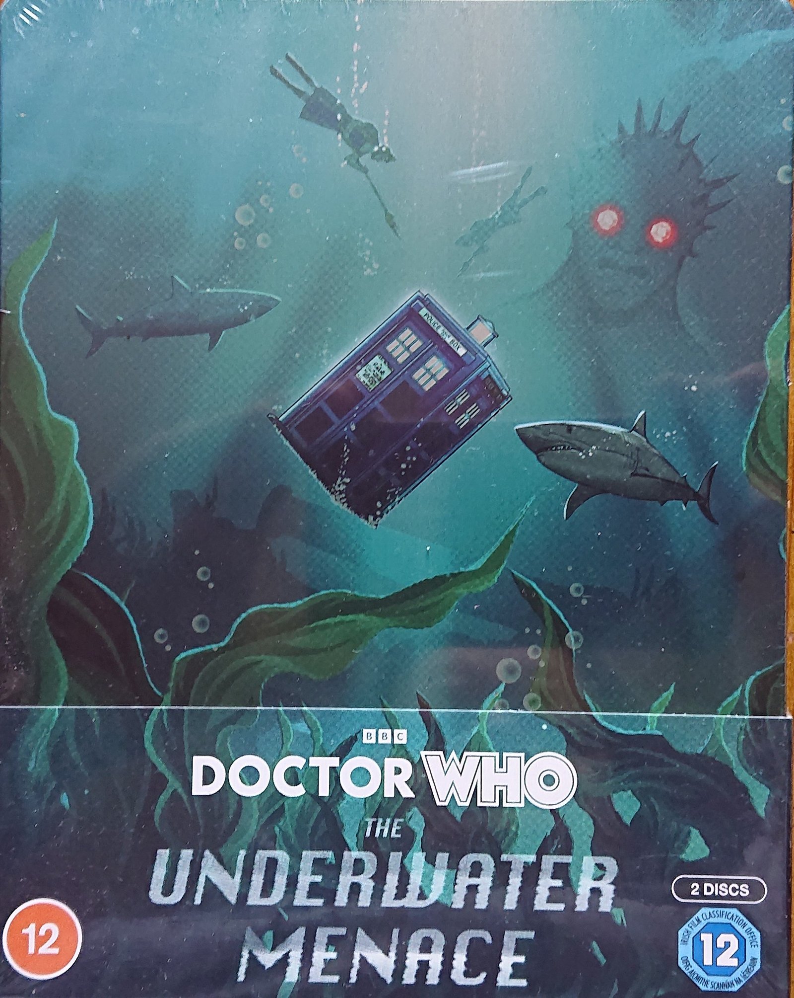 Picture of BBCBD 0578 Doctor Who - The underwater menace by artist Geoffrey Orme from the BBC records and Tapes library